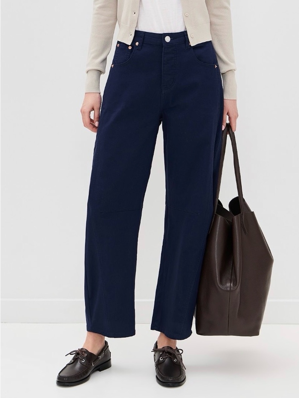 Parke Corduroy Pant low rise baggy navy 25